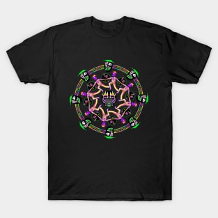 psychedelic face cave T-Shirt